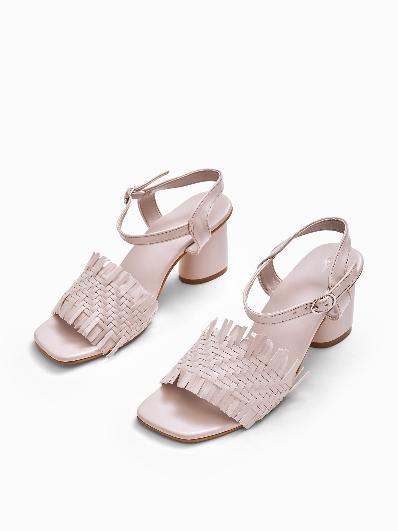 Lilac Basket Weave Strap Heels
Lilac Basket Weave Strap Heels