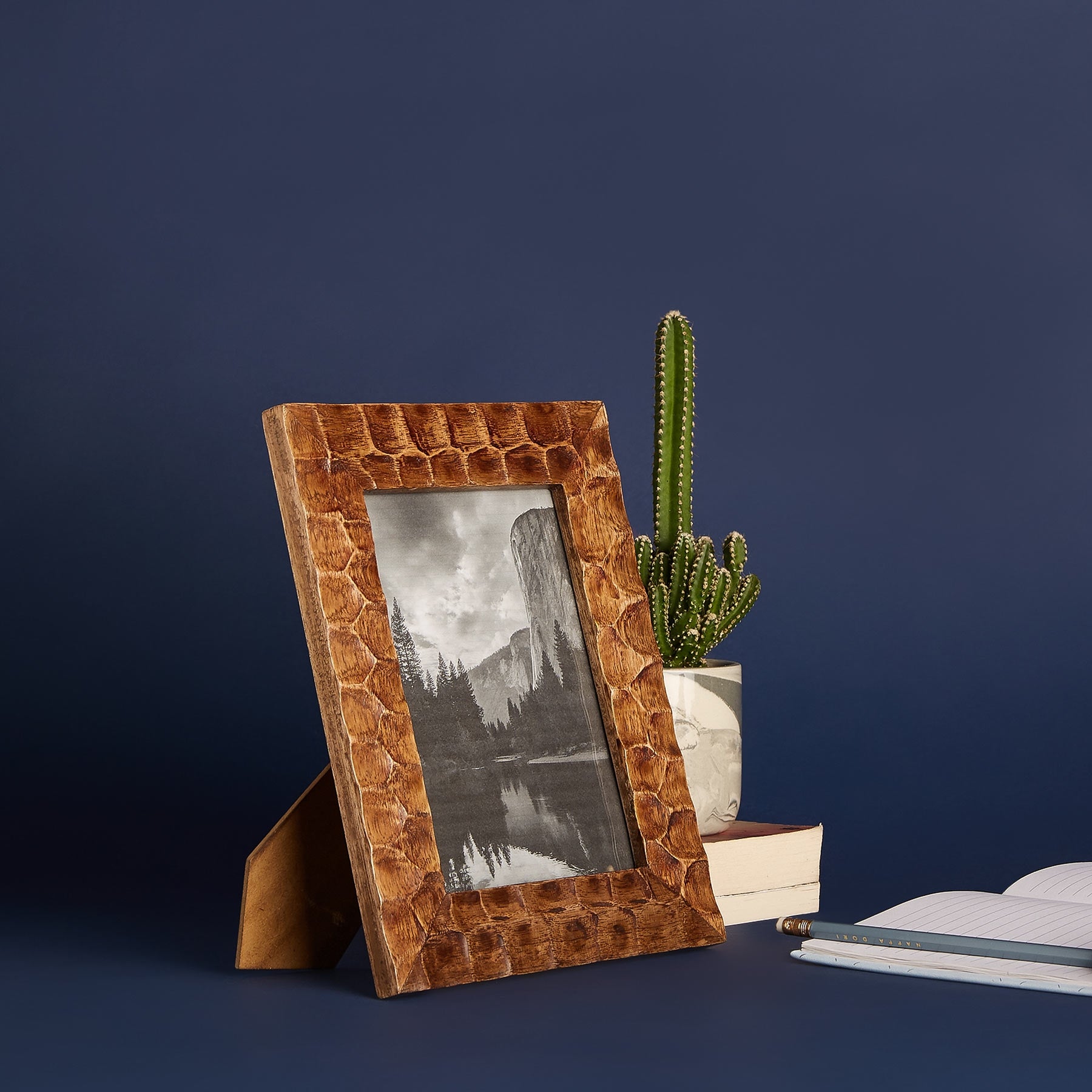 Wooden Geo Textured Photo Frame Medium Buy Wooden Photo Frames Online