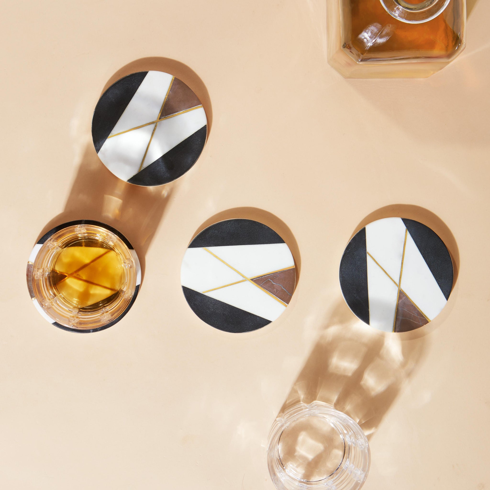 Marble Art Deco Coasters Buy Marble Art Deco Coasters Online