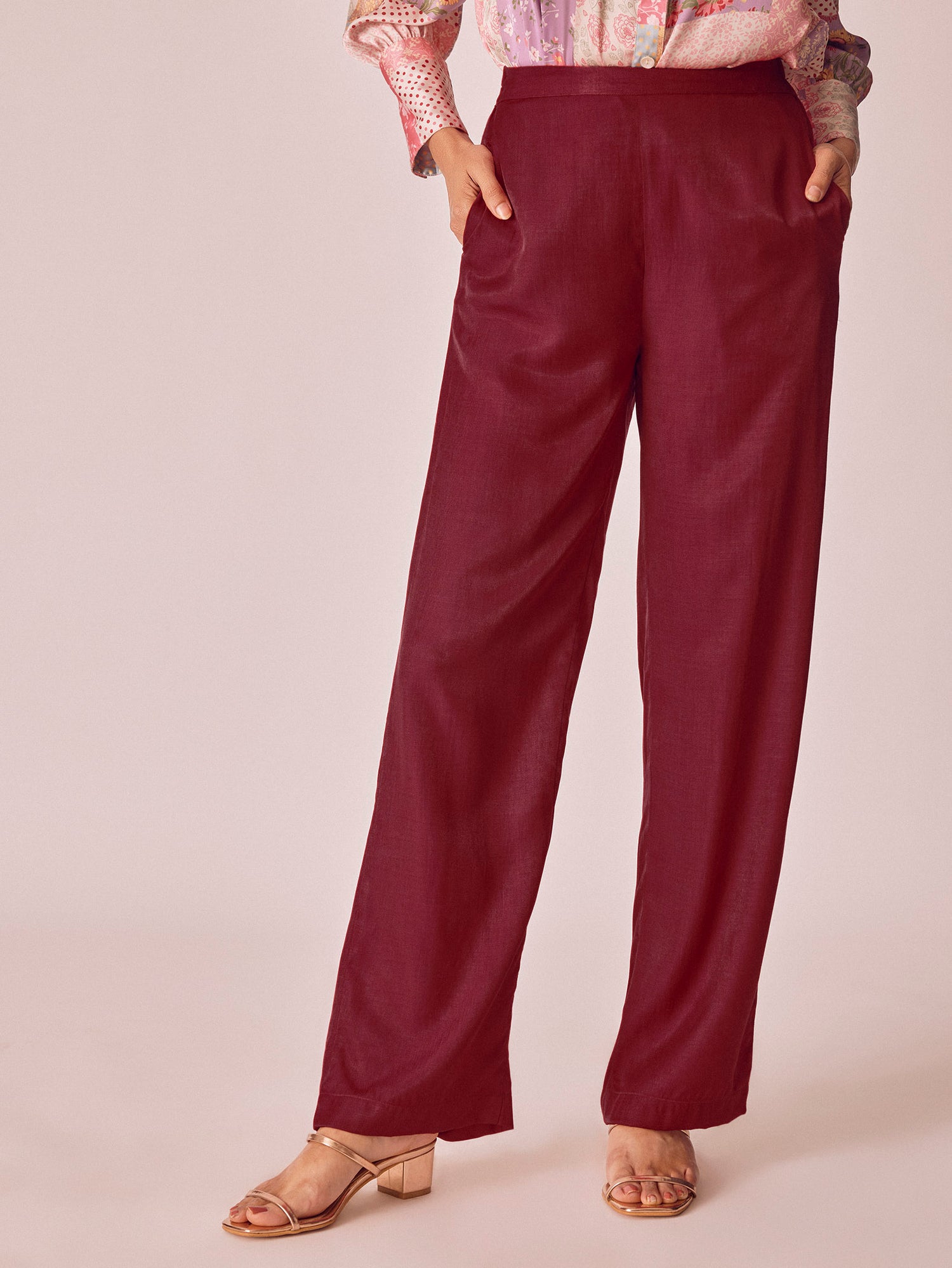 Cranberry Straight Fit Pants