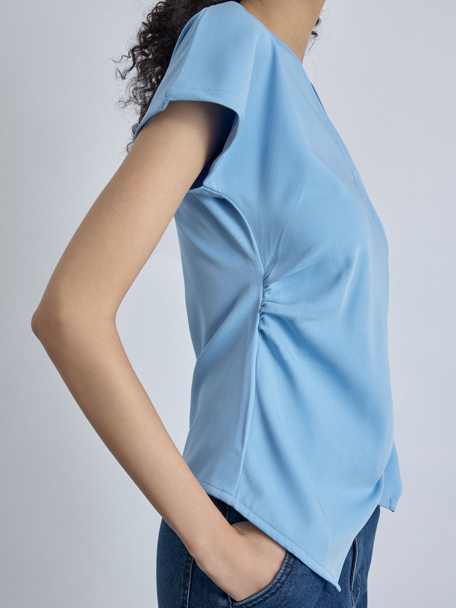 Ice Statement Buckle Wrap Top