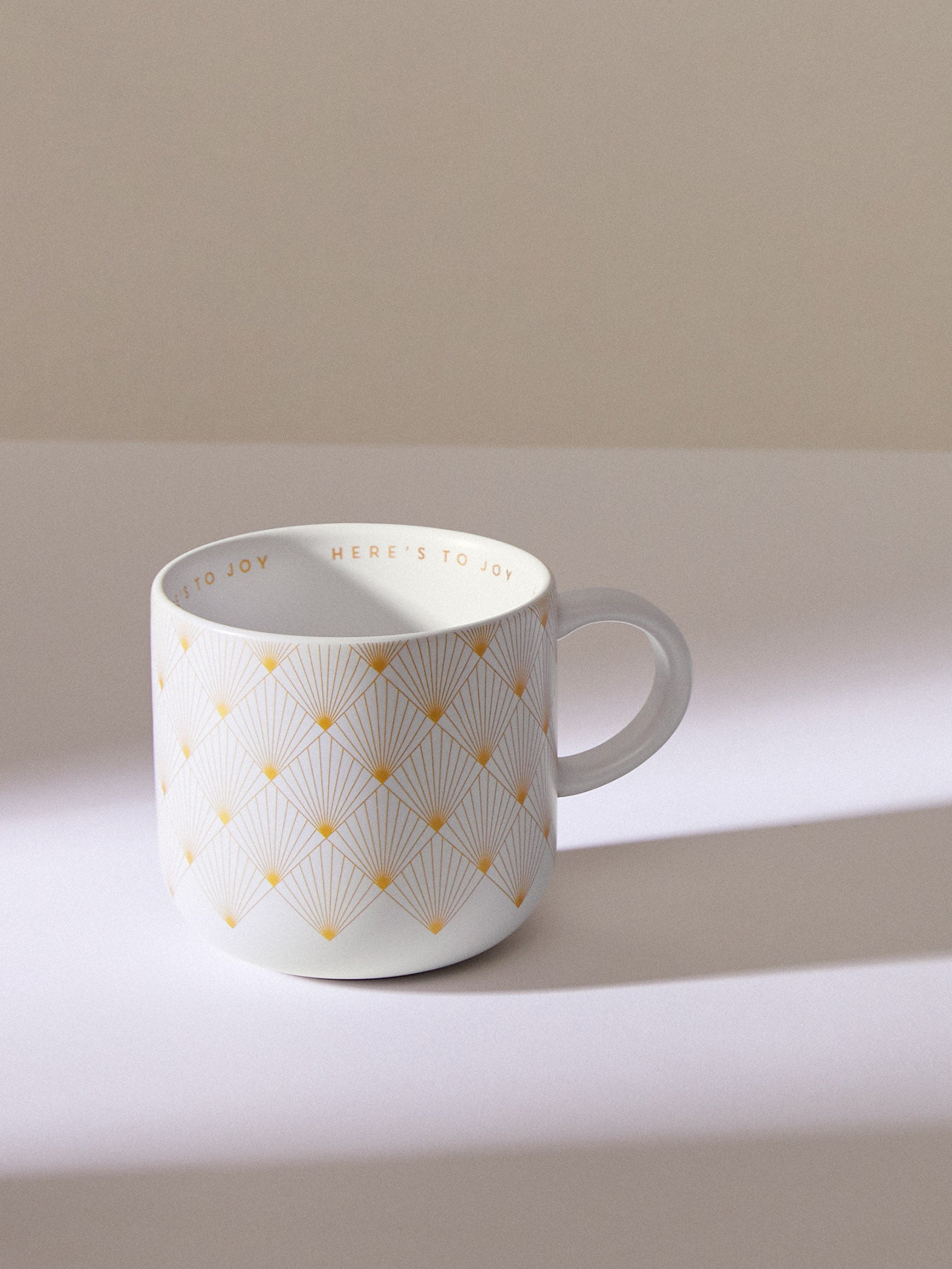 White Sun Burst Optimist Mug