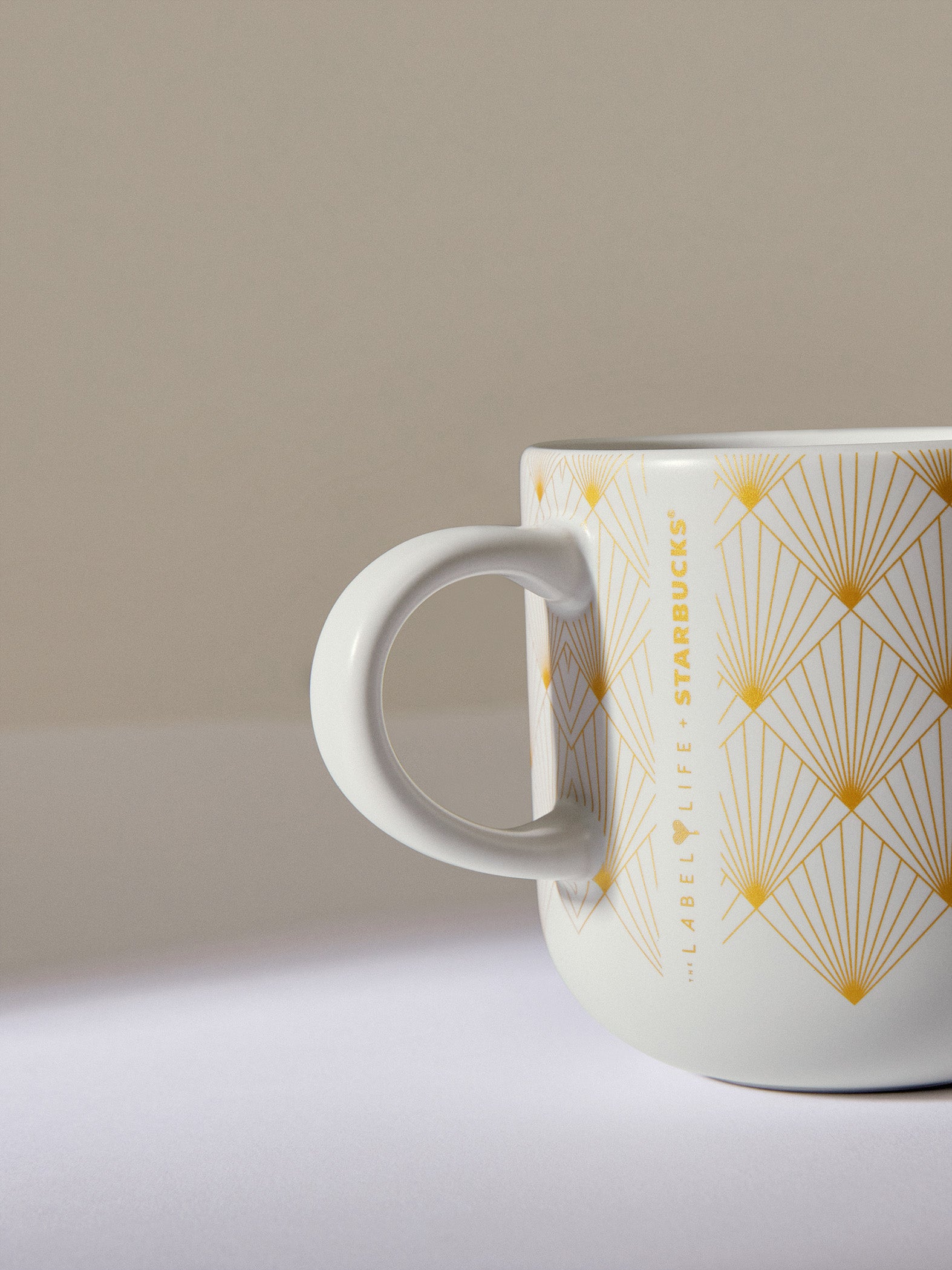 White Sun Burst Optimist Mug