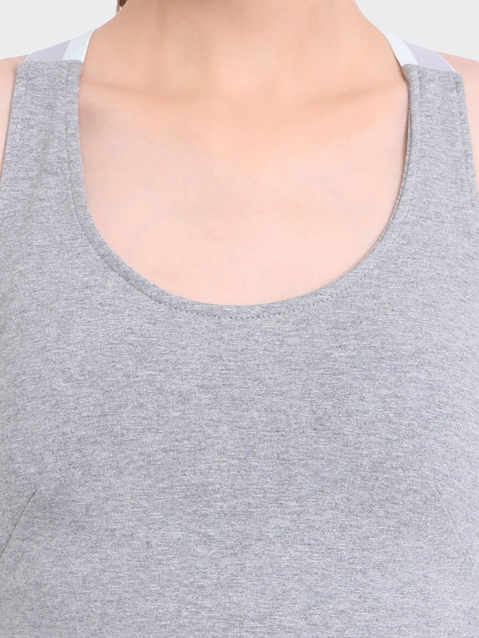 Ahimsa Fitted Cami Heather Grey By Satva