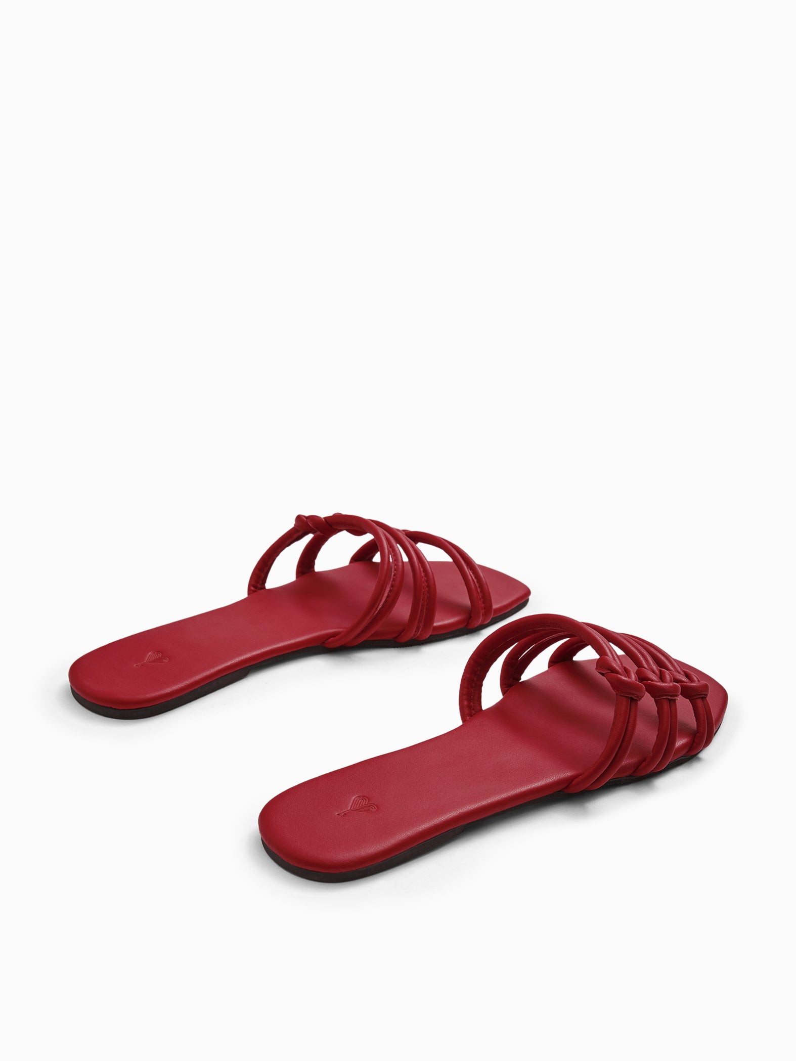 Cherry Knotted Strappy Flats