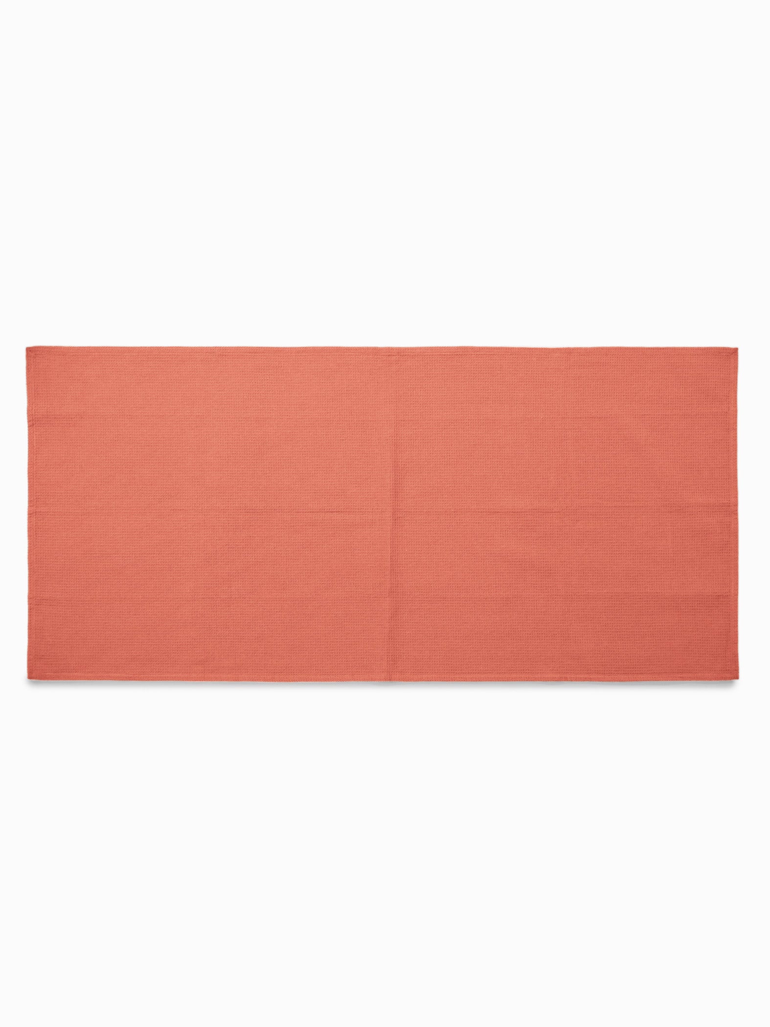 Coral Waffle Bath Towel