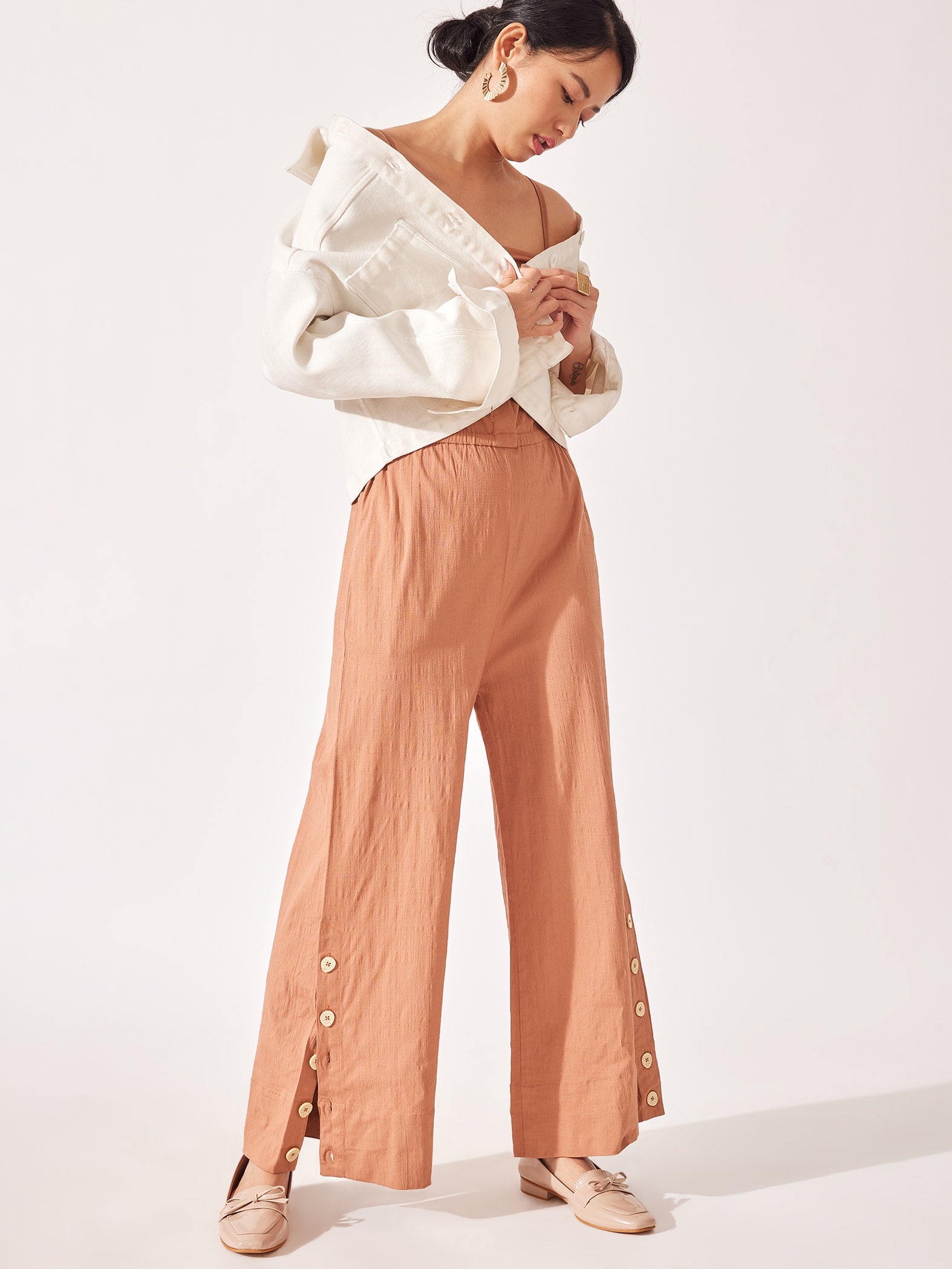 Dusty Rose Strappy Jumpsuit