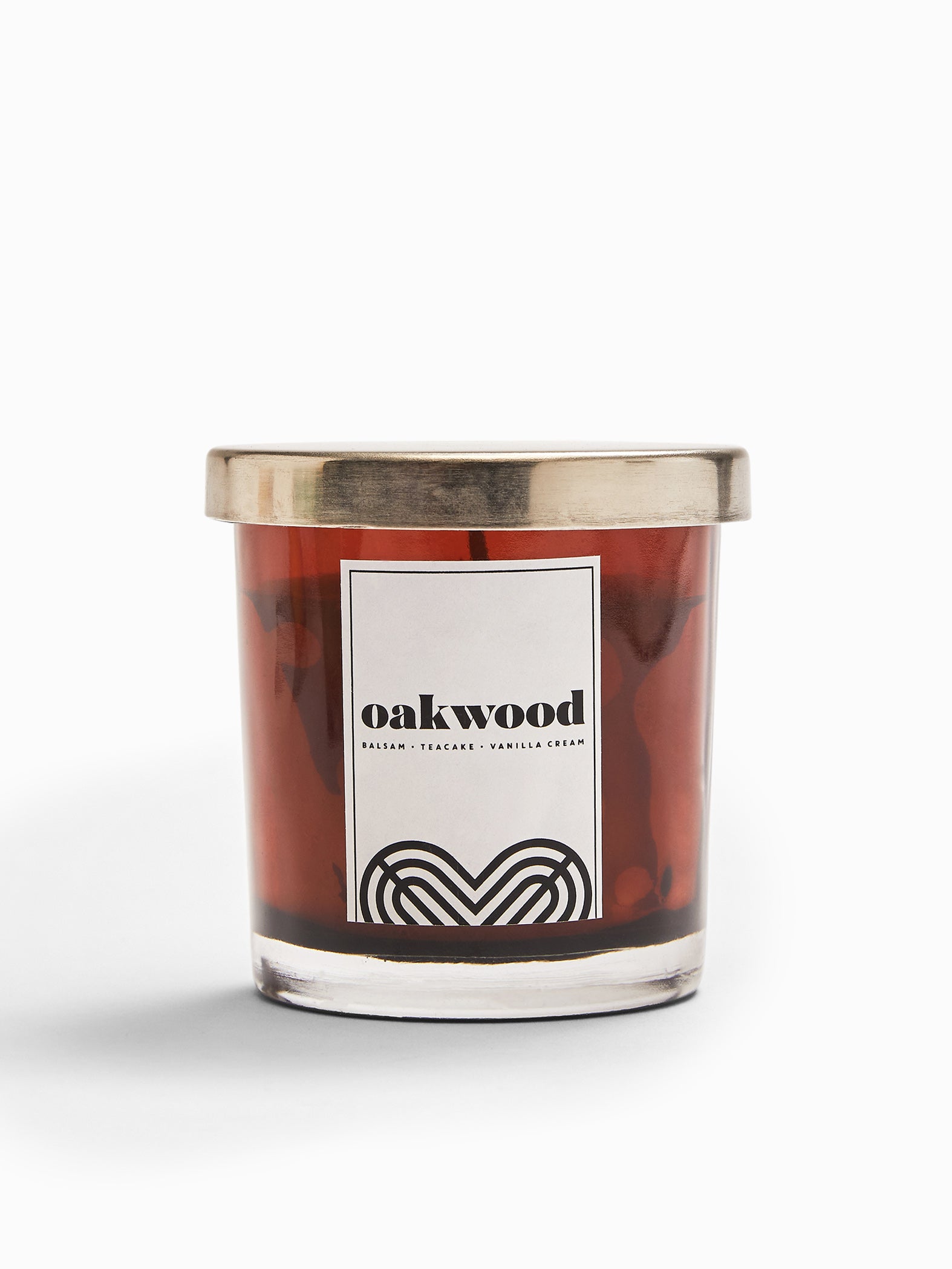 Glass Oakwood Candle