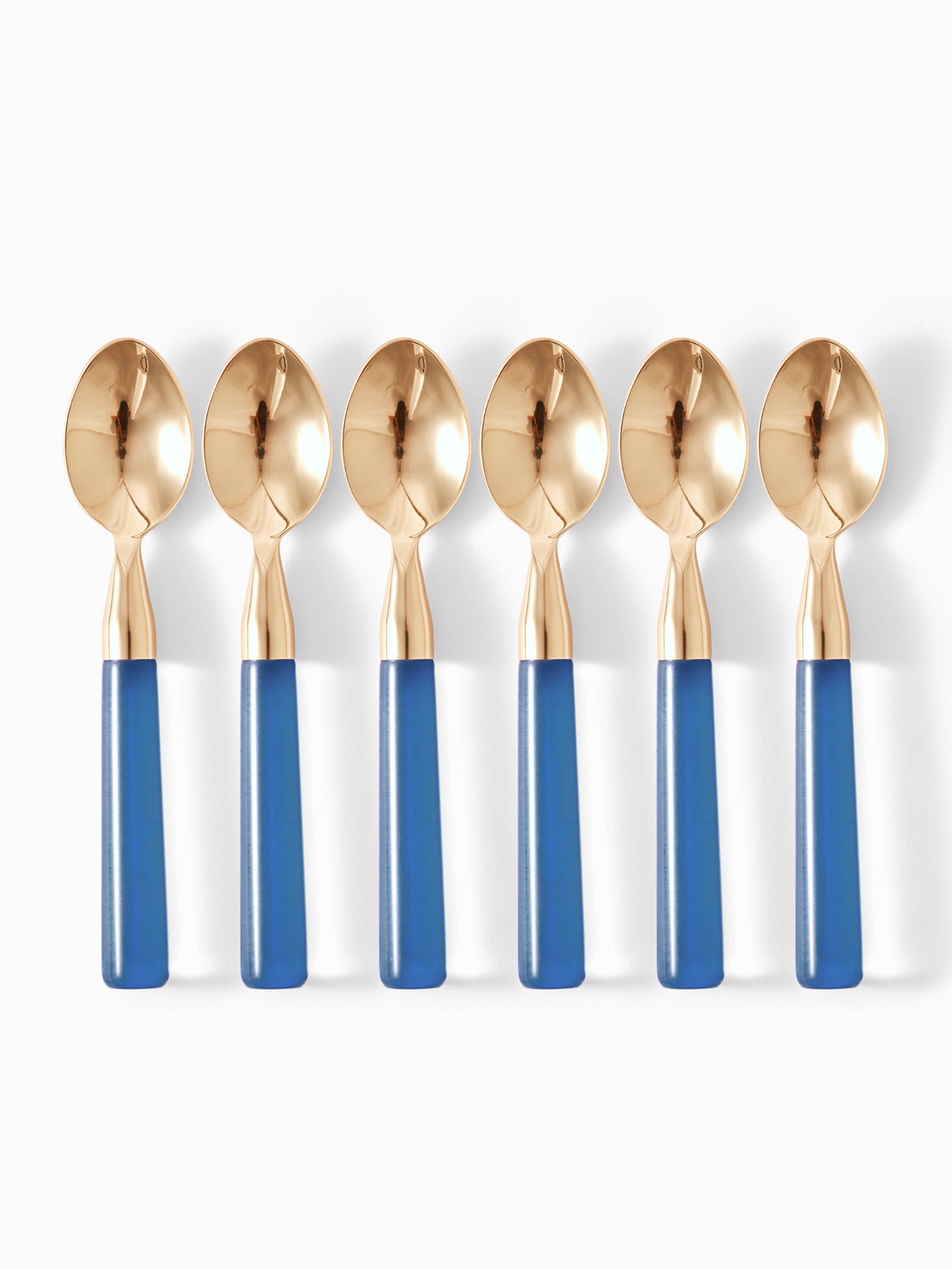 Gold & Acrylic Dessert Spoons