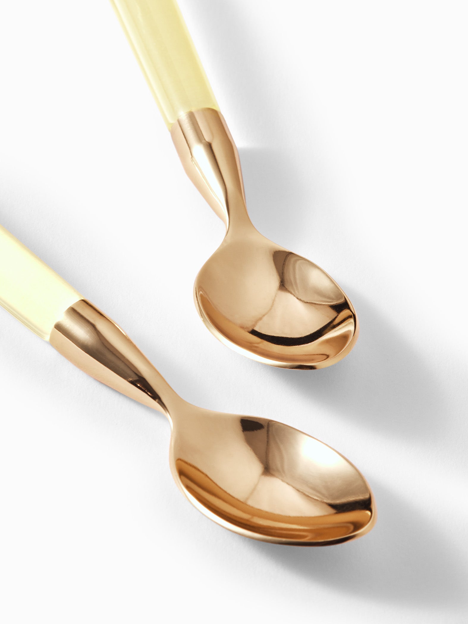 Gold & Acrylic Dinner Spoons