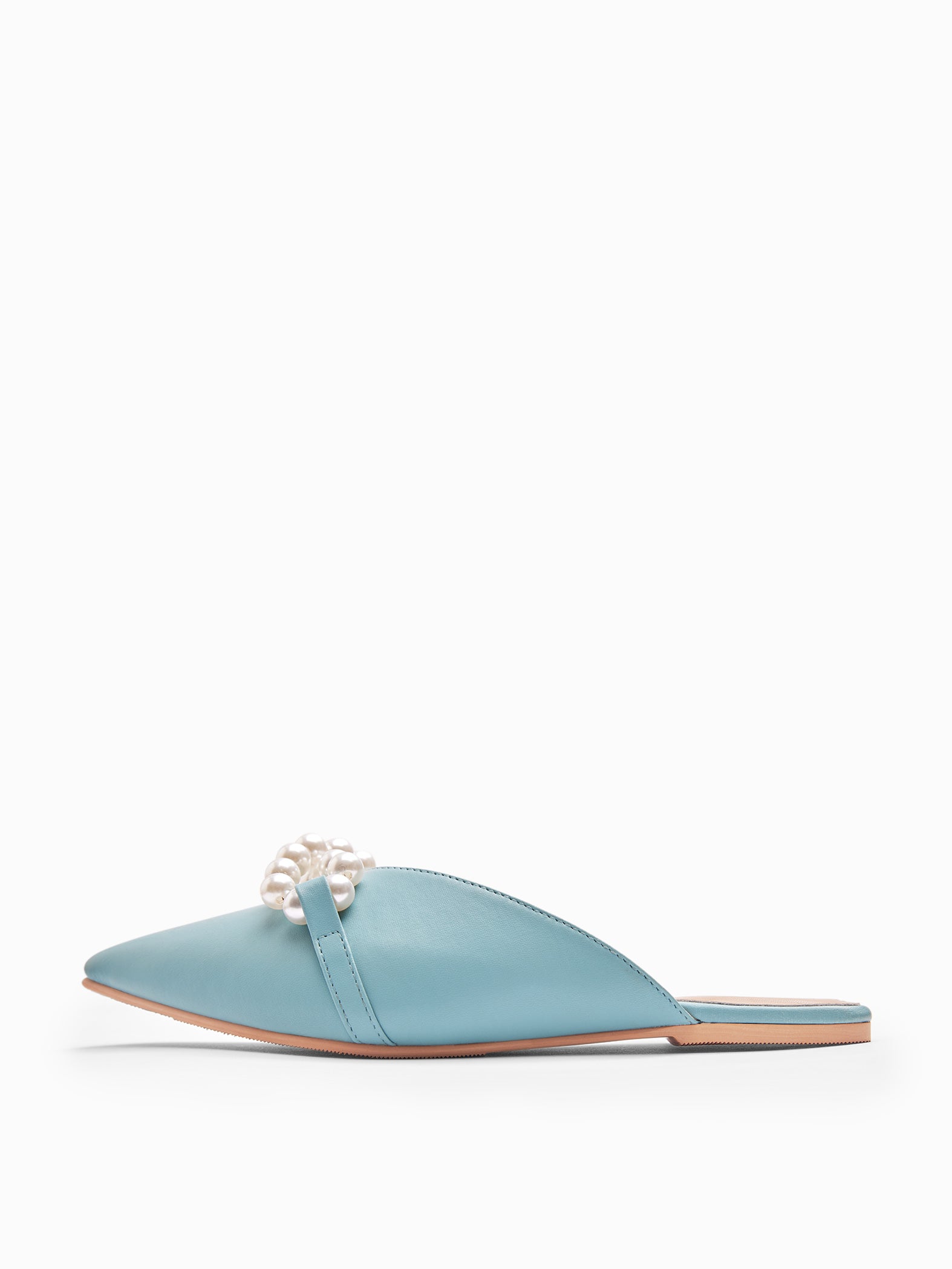 Ice Blue Pearl Detail Flats