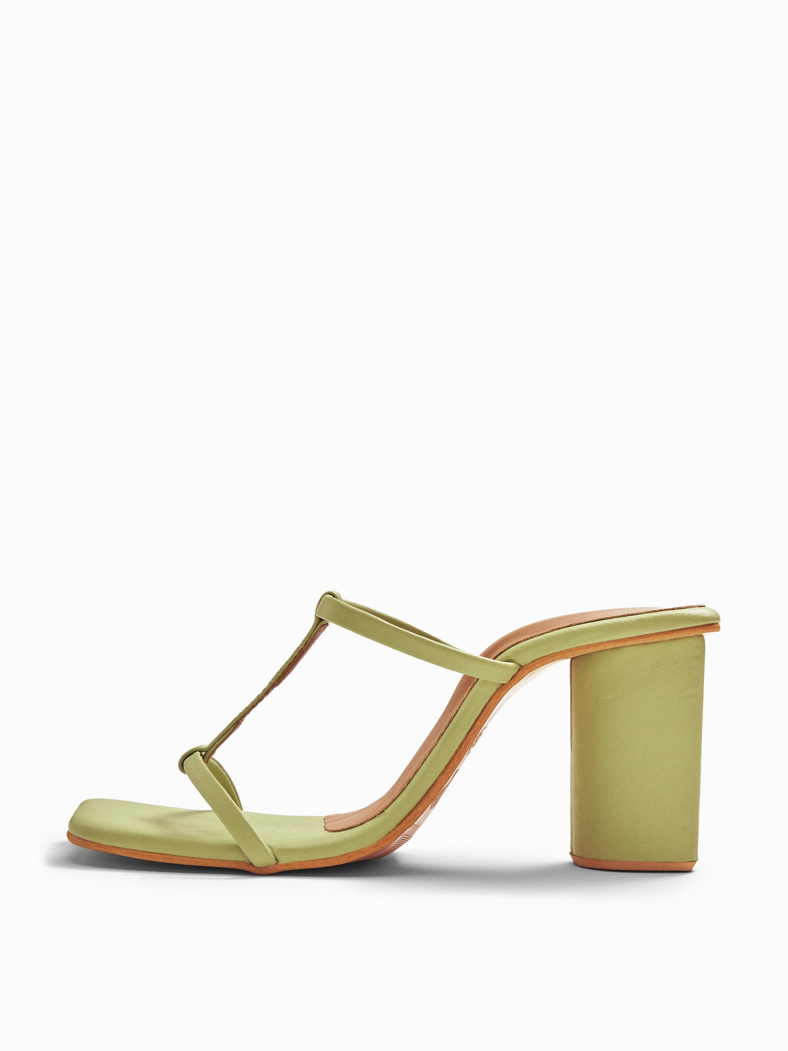 Lime T-strap Heels