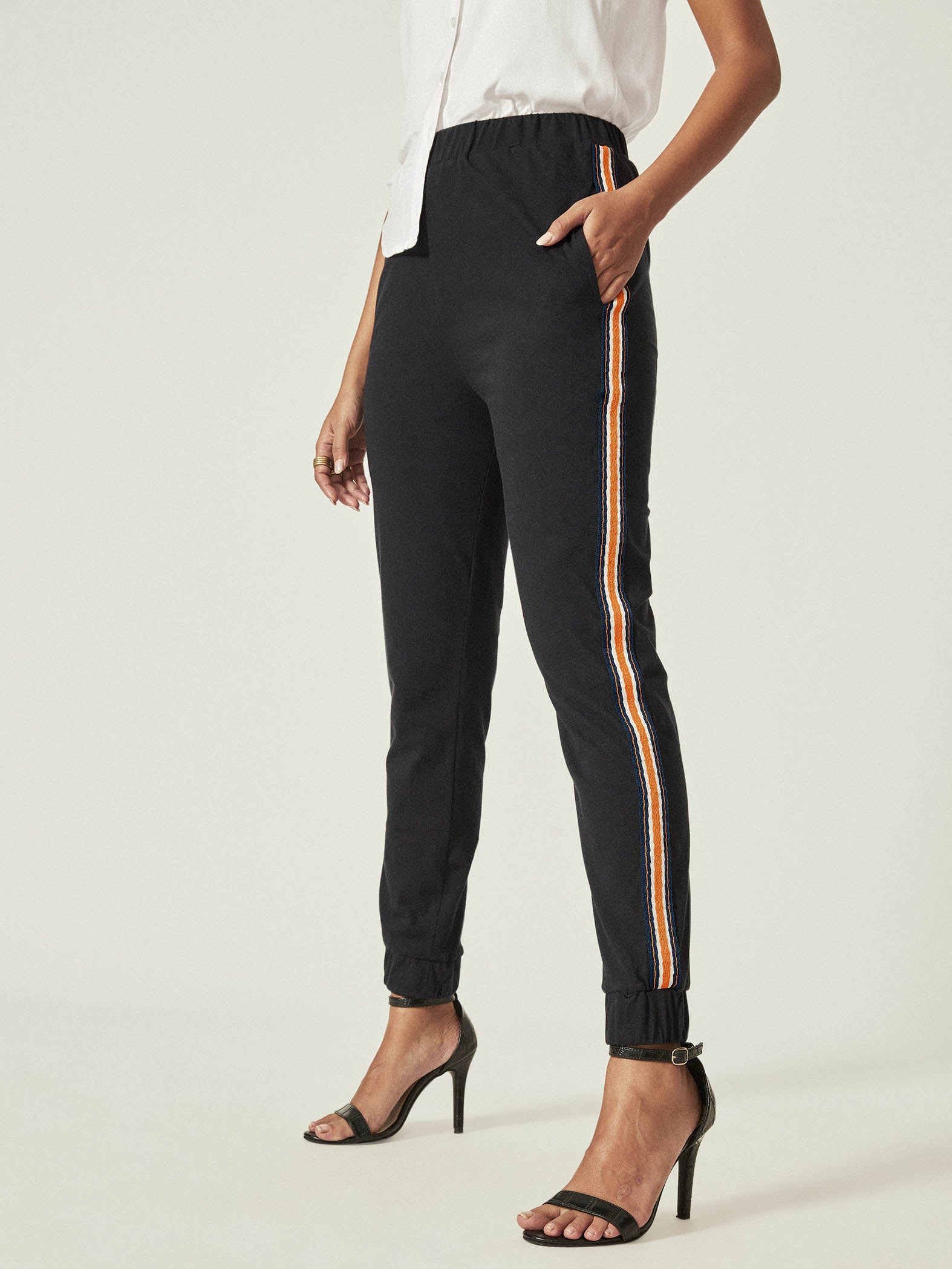 Midnight Stripe Jogger Pants