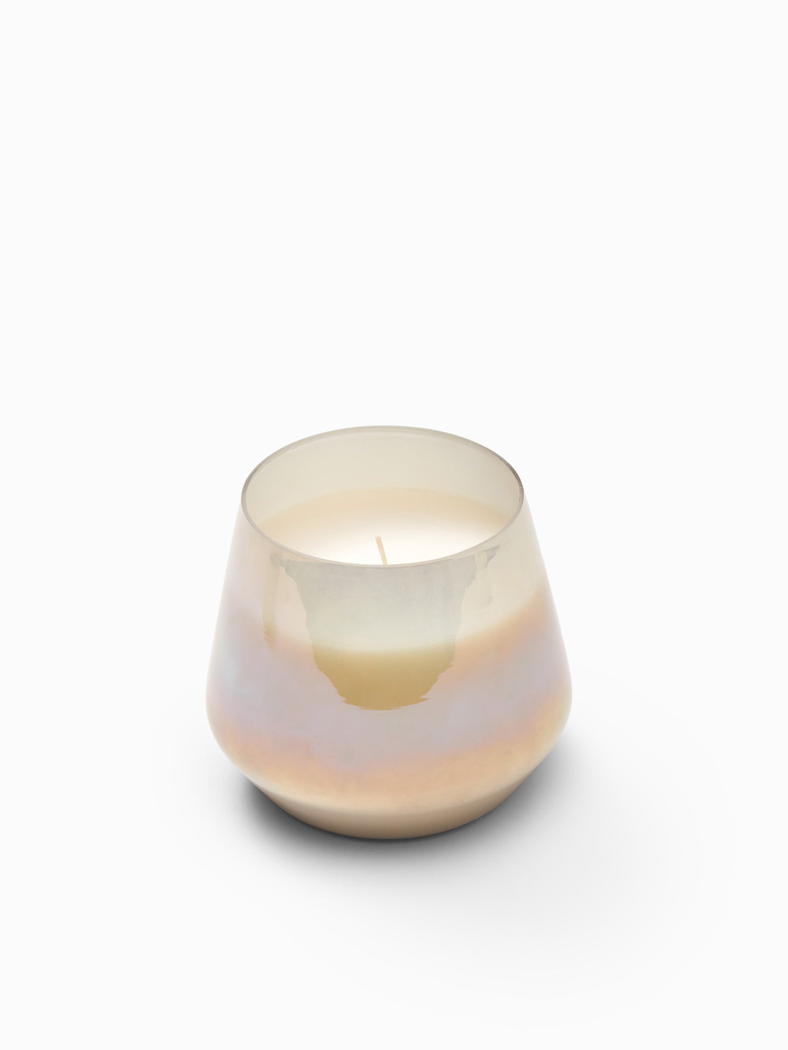 Opal Finish Glass Tuberose Candle