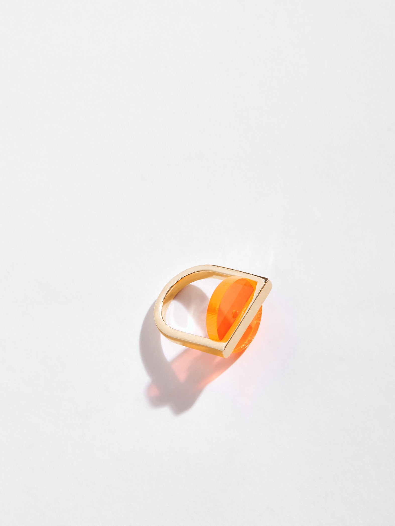 Orange Acrylic Circle Ring