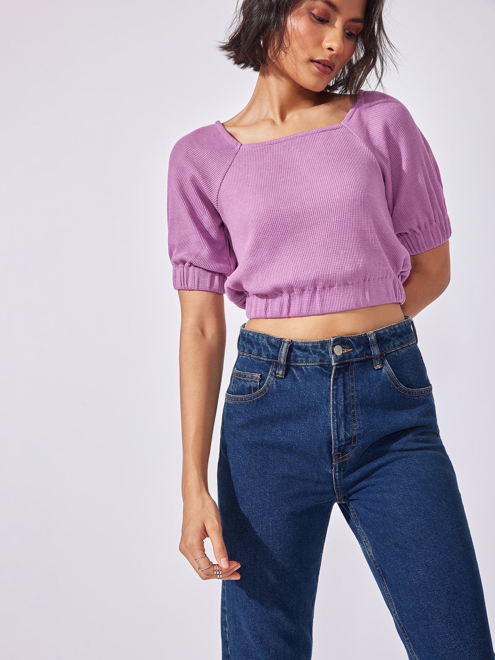 Orchid Square Neck Top