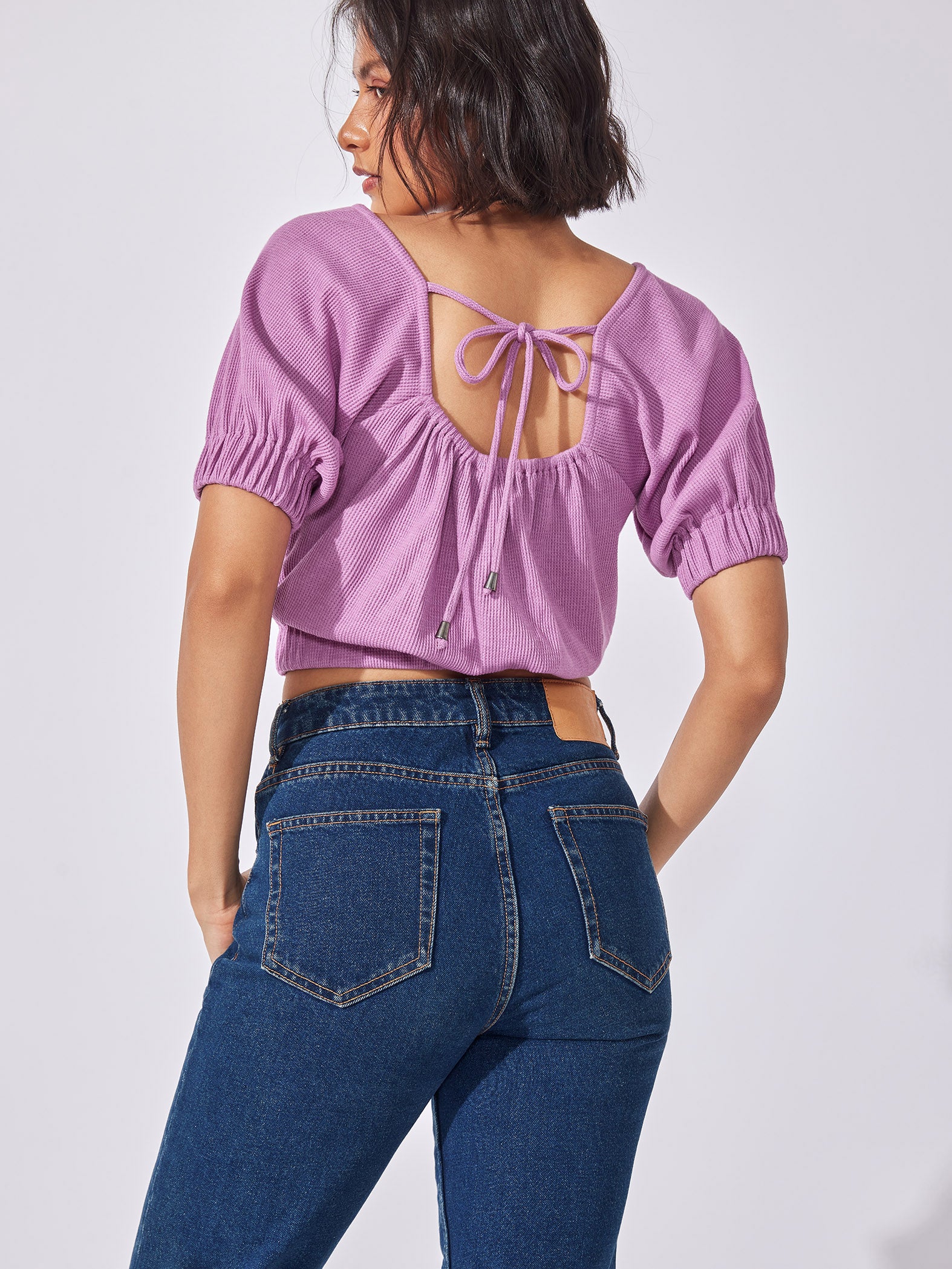 Orchid Square Neck Top