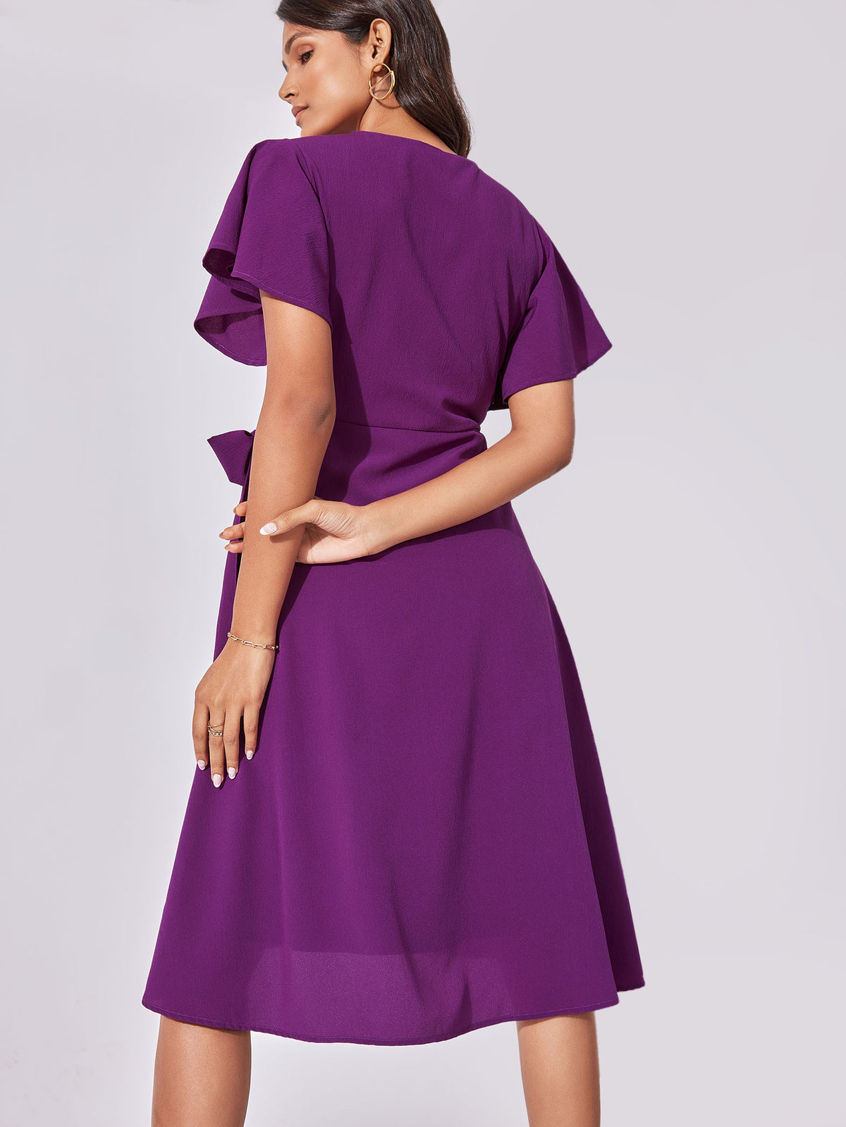 Buy Buy Olive Textured Overlap Dress for Women in India Online The