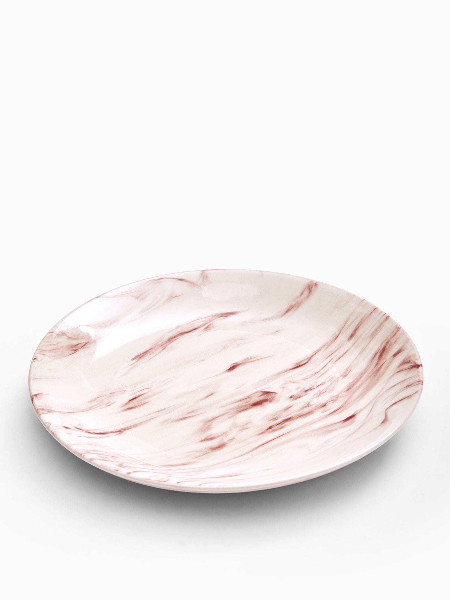 Pink Marble Dinner Plate Set