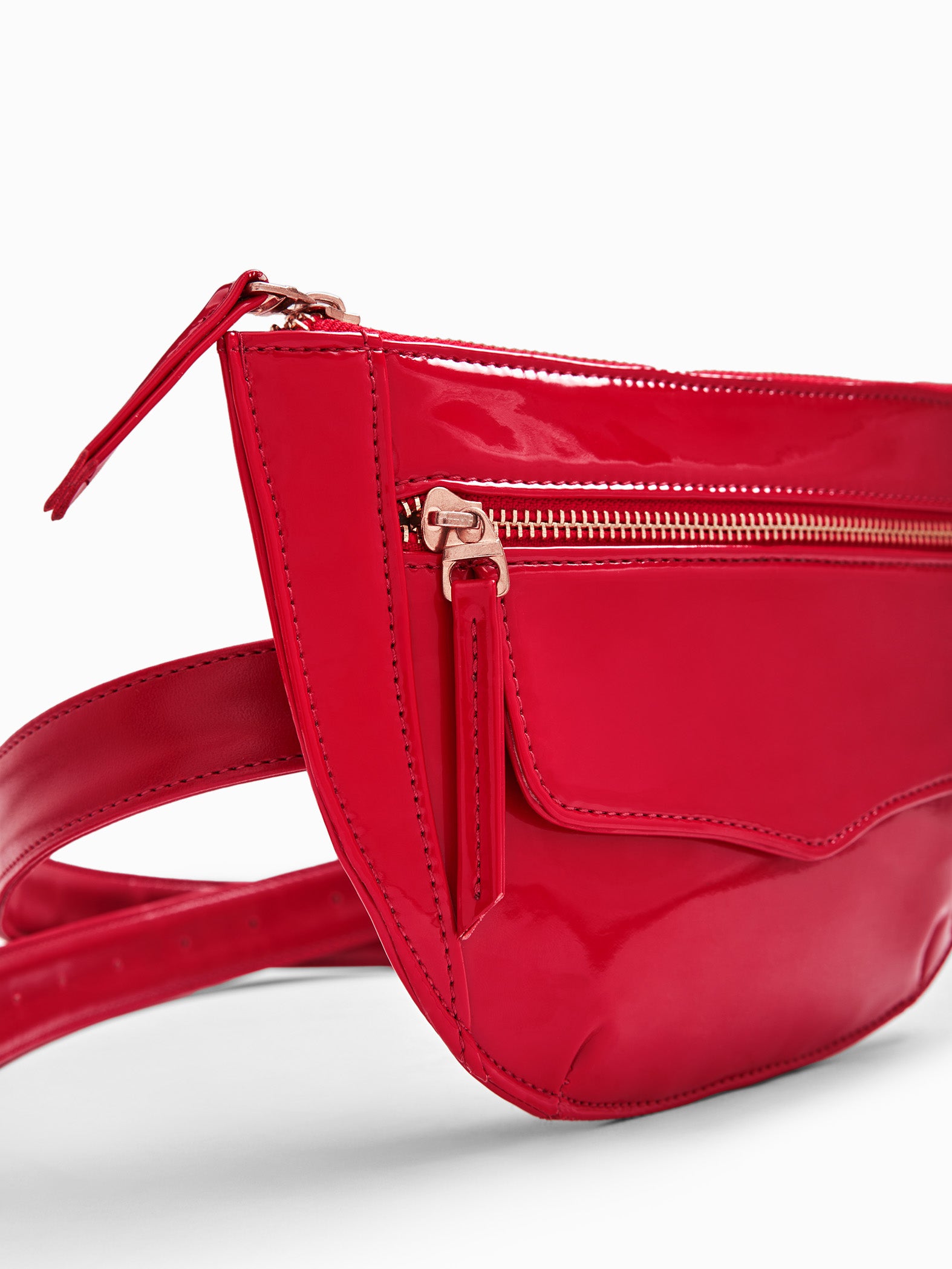 Red Belted Waist Bag