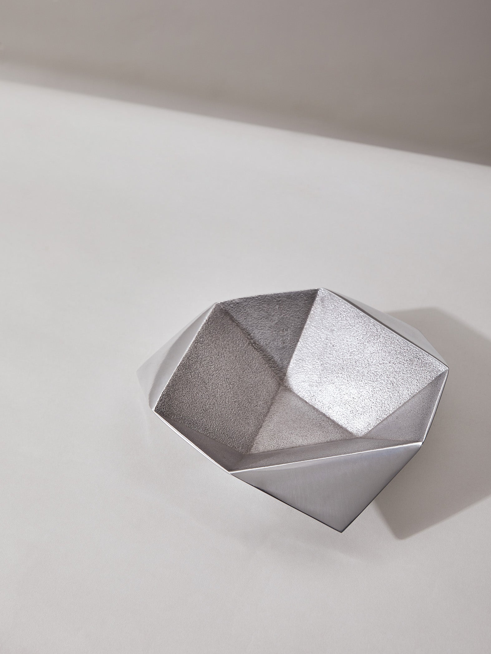 Silver Origami Bowl Large
