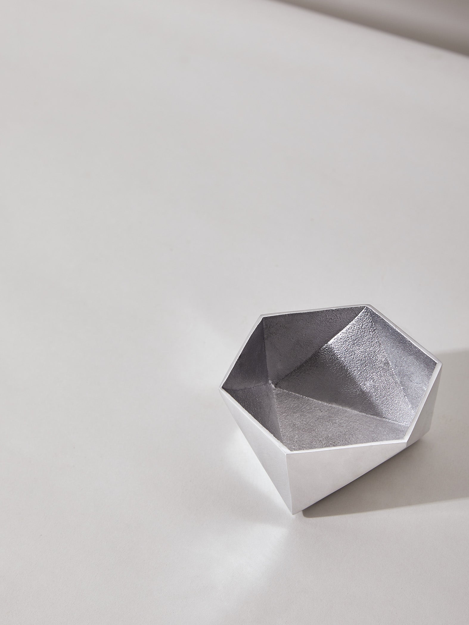 Silver Origami Bowl Small