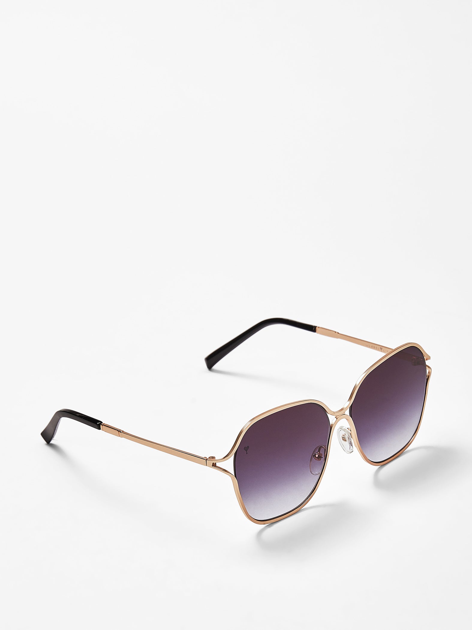 Purple Metallic Frame Sunglasses