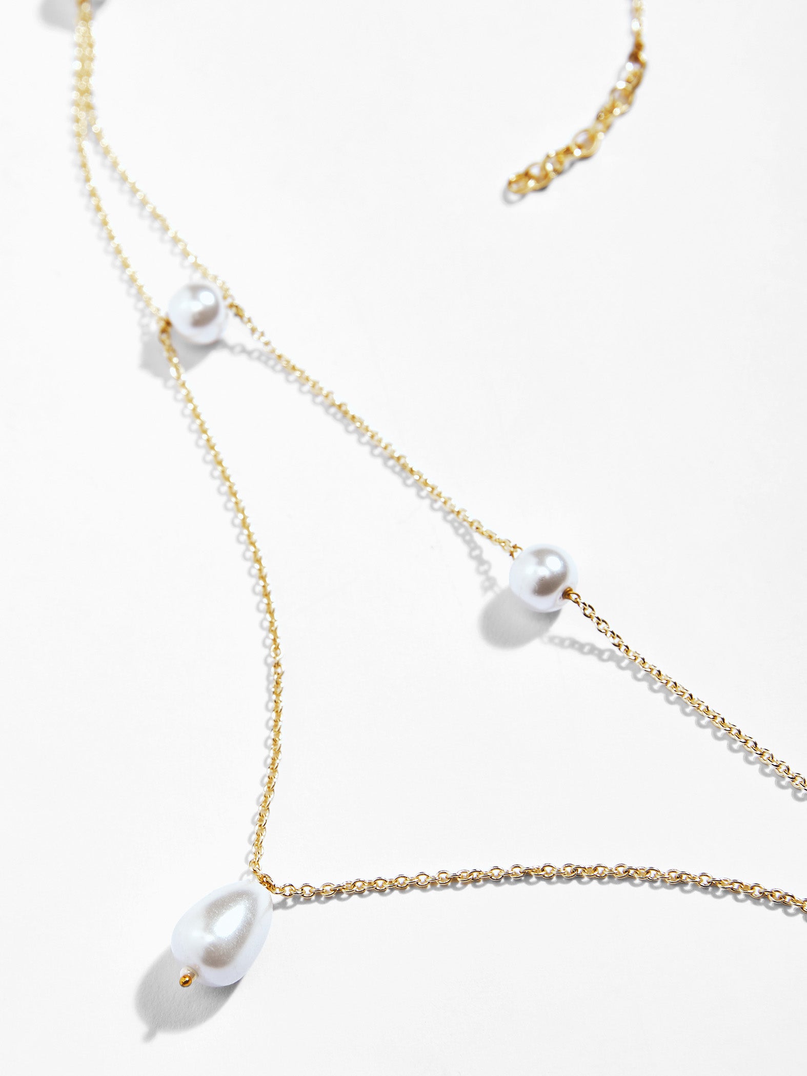 Gold Two Layered Pearl Necklace