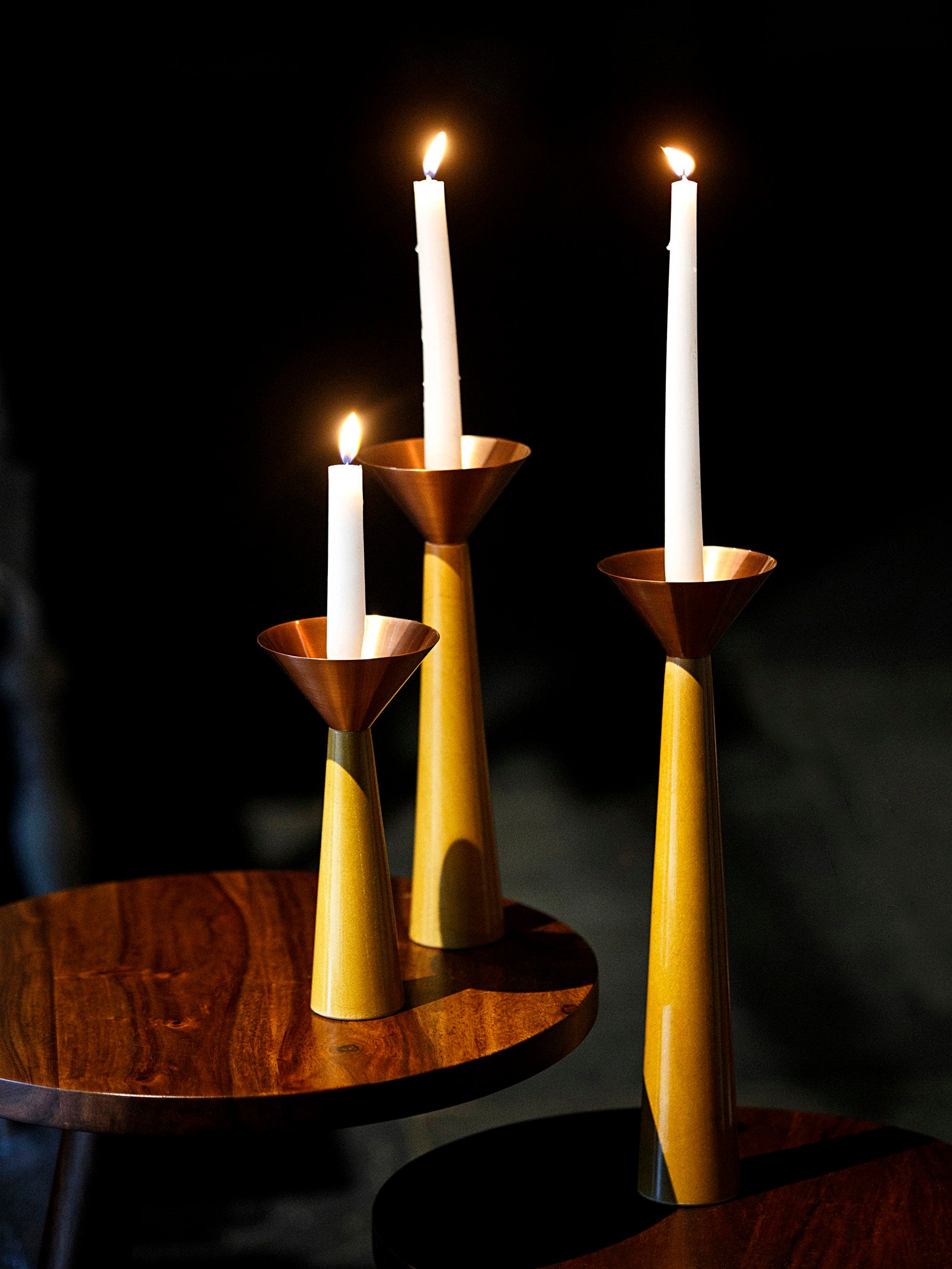 Yellow Candle Stand Medium