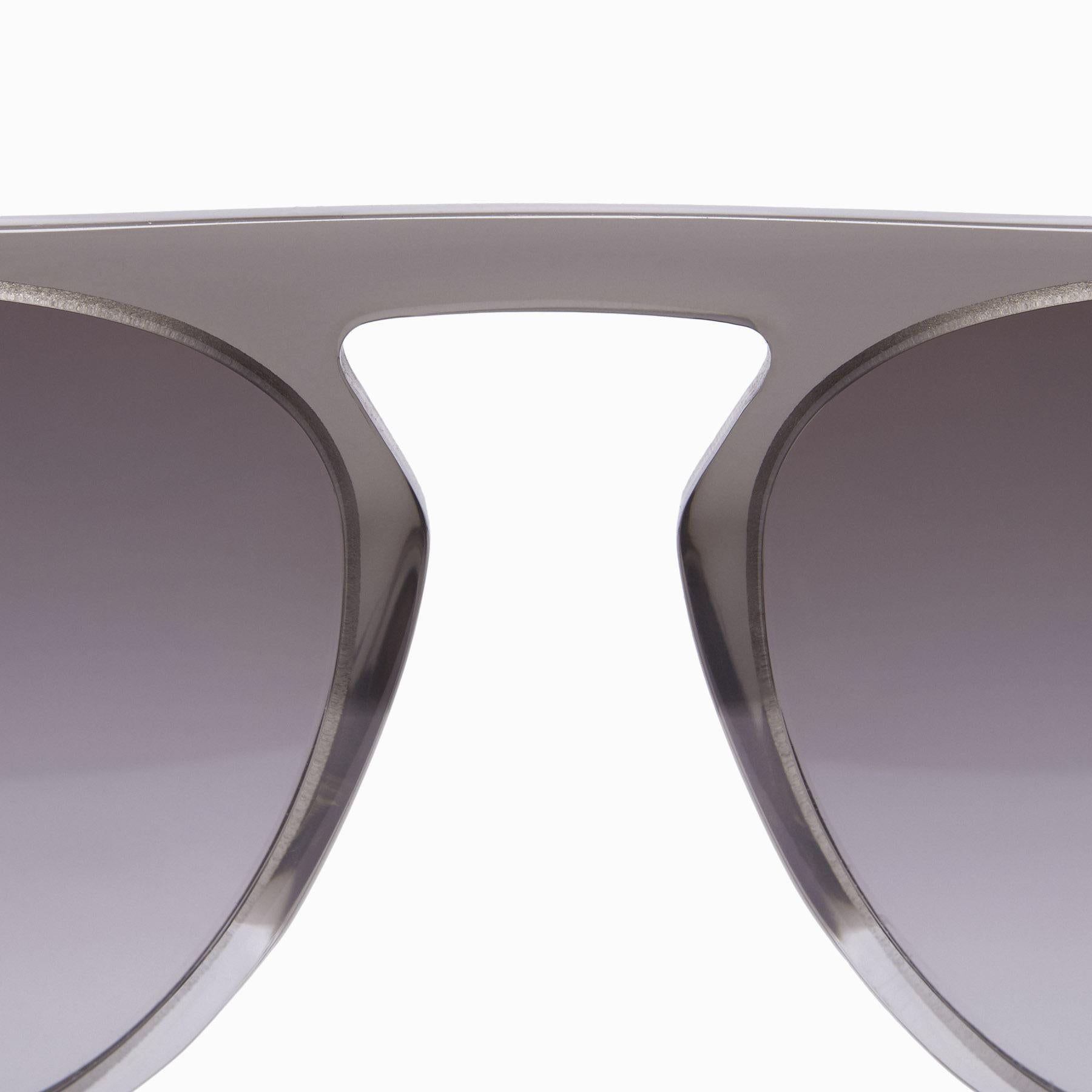 Charcoal Round Bridge Sunglasses