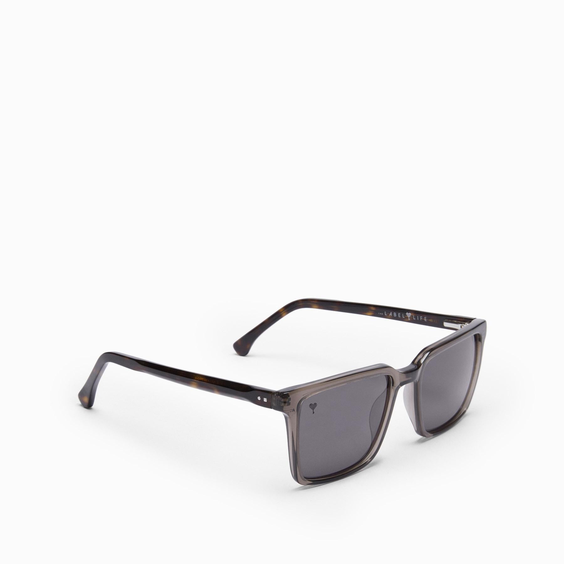 Charcoal Square Sunglasses