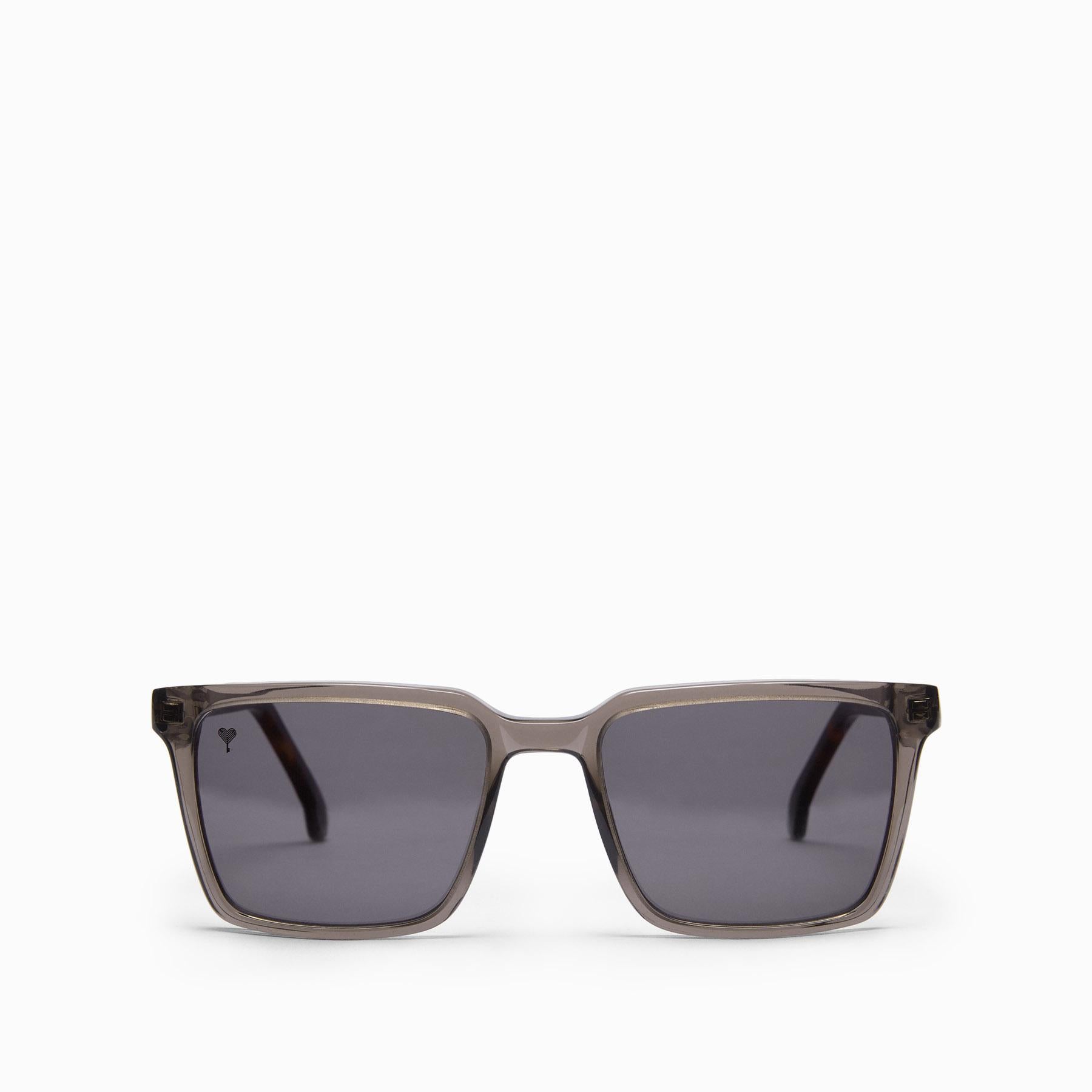 Charcoal Square Sunglasses