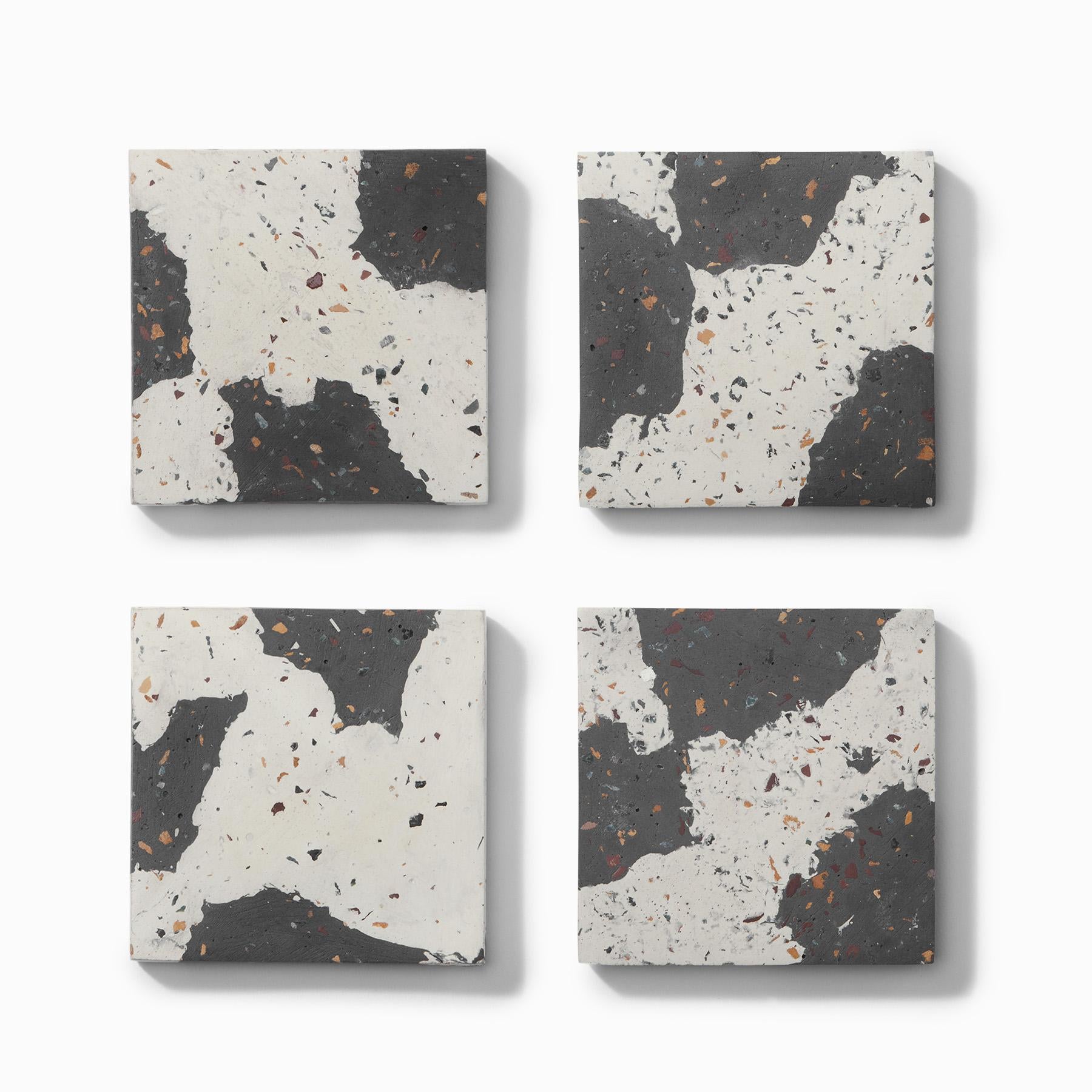 Charcoal & White Terrazzo Coasters