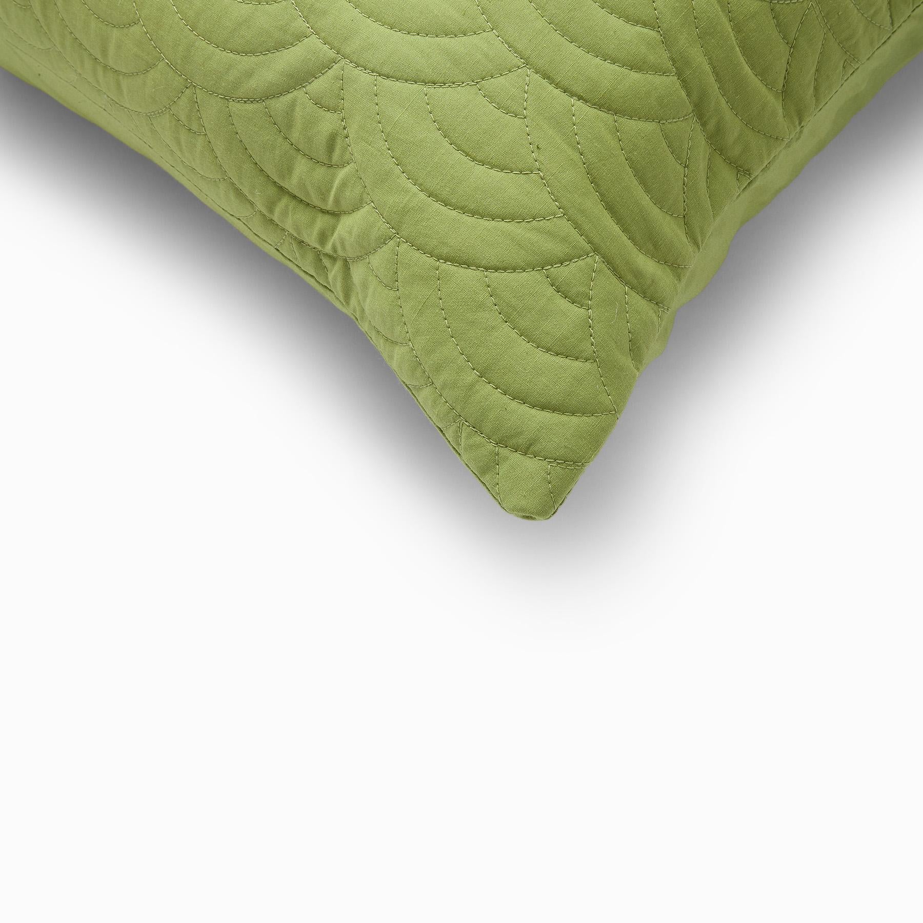 Fern Scallop Quilted Shams