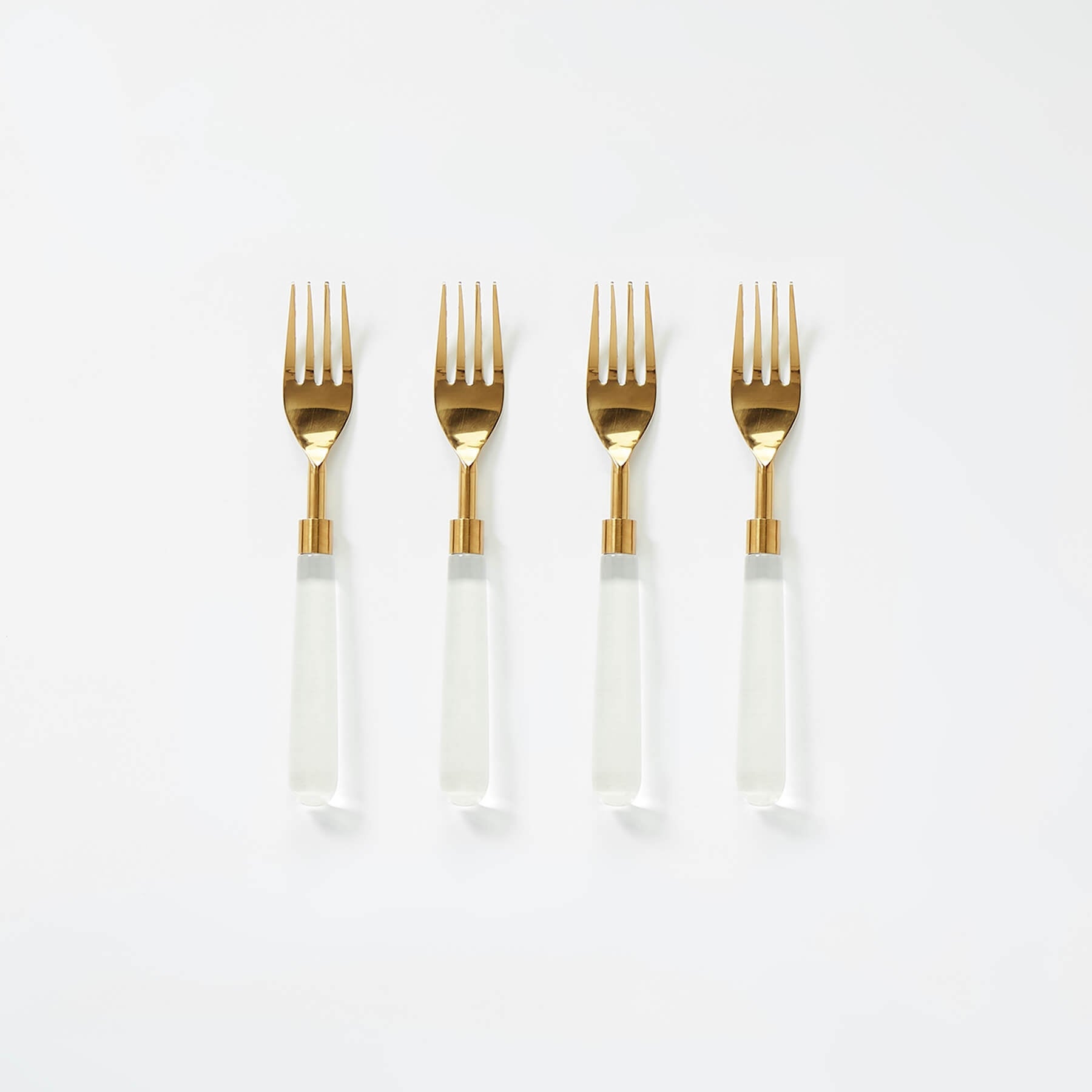 Acrylic & Gold Dinner Forks