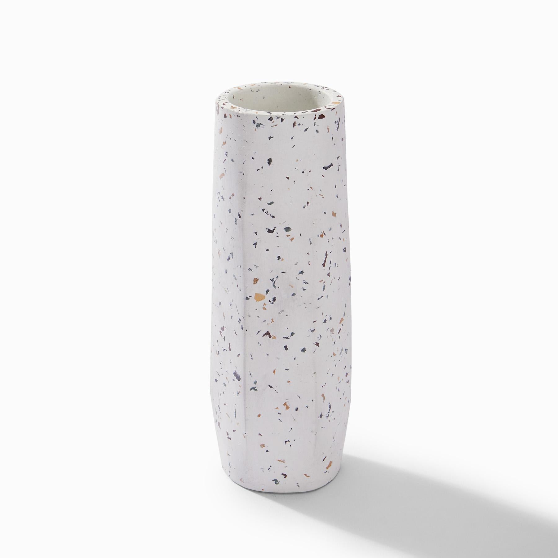 White Terrazzo Vase