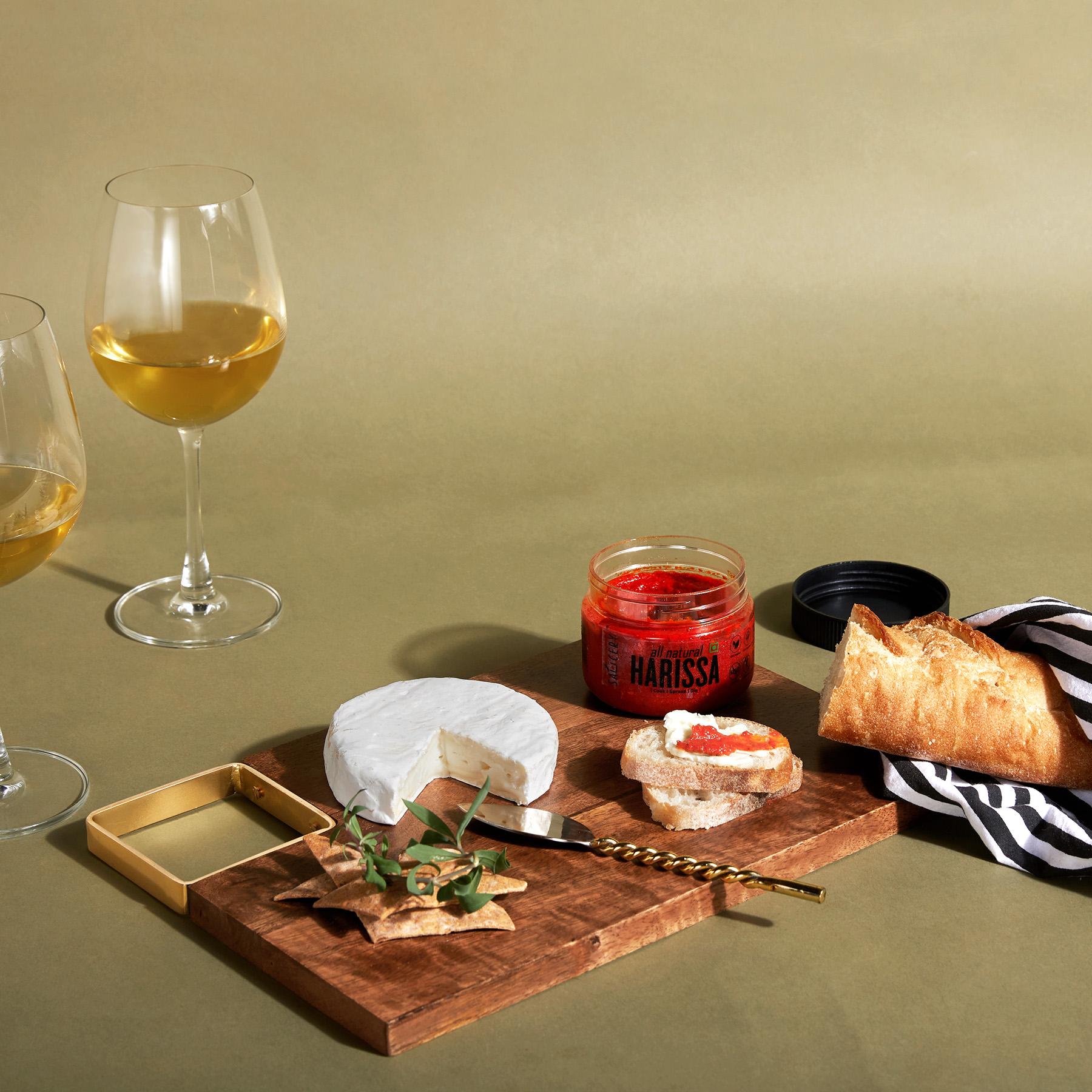 Wooden Rectangle Cheese Board Set